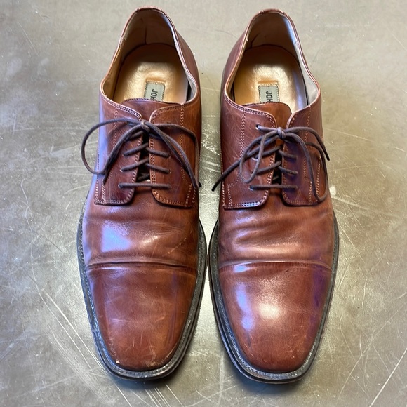 Brown Leather Johnston & Murphy oxfords - Picture 1 of 3